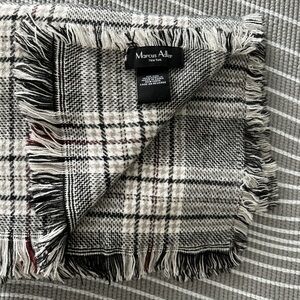 Black and White Plaid Scarf
